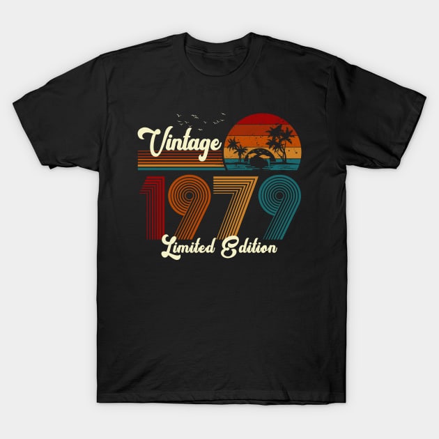 Vintage 1979 Shirt Limited Edition 41st Birthday Gift T-Shirt by Damsin